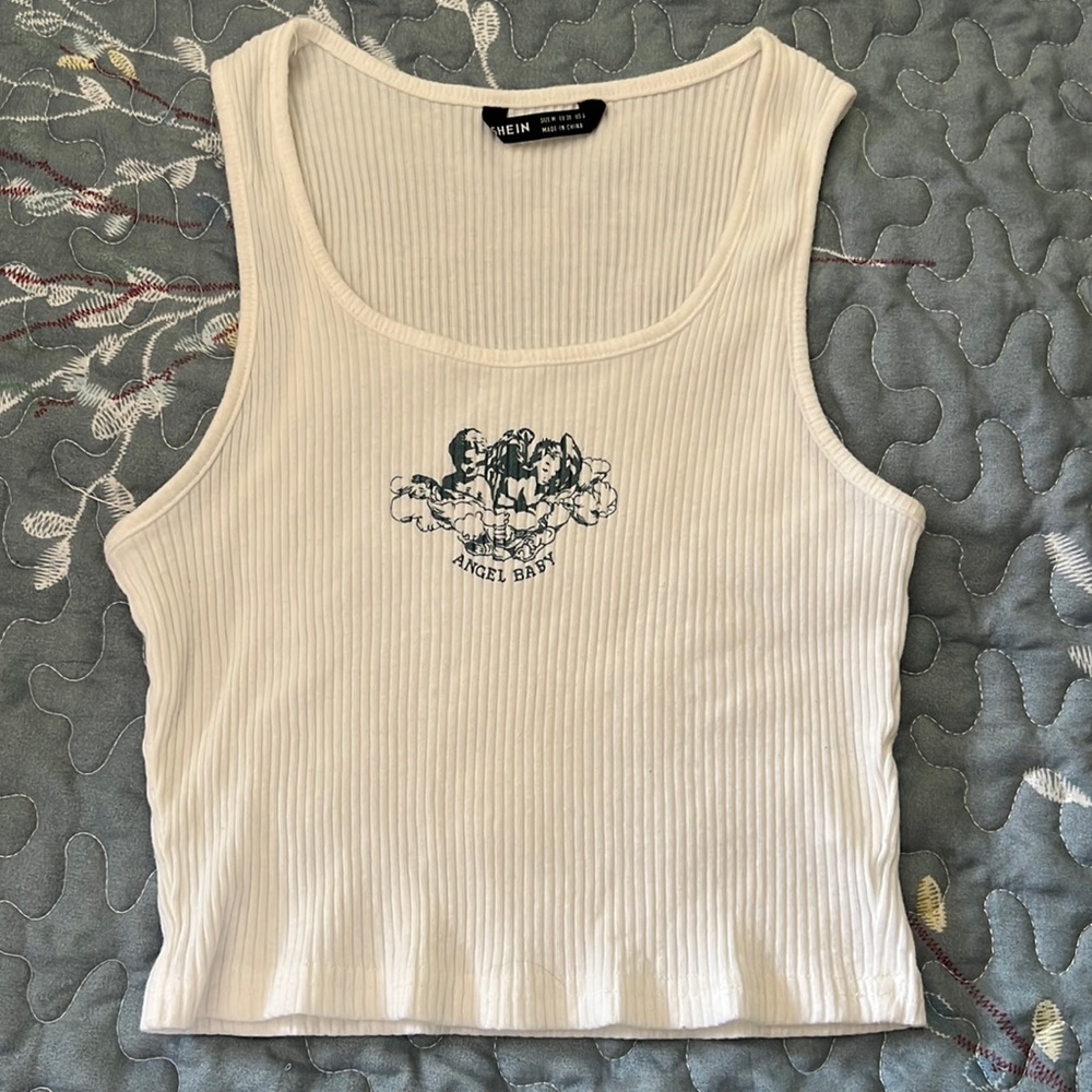 White “Angel Baby” Tanktop